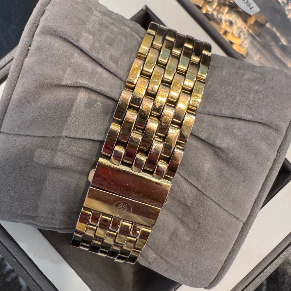 Michele Gold and Silver Chronograph Watch - Picture 3 of 4